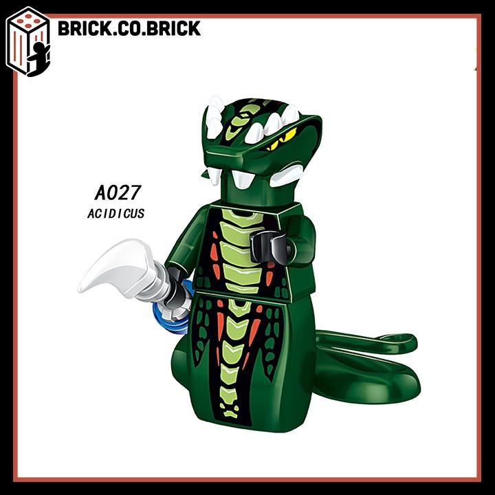 Đồ Chơi Lắp Ráp minifig Nhân Ninja Phantom Vật Rắn Hổ mang Acidicus Bytar Fangdam Kai Jay A025-A032 - A-030
