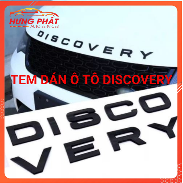 Tem Dán Discovery Trang Trí Ô Tô, Xe Hơi - Tem Dán Trang Trí Xe Ô Tô