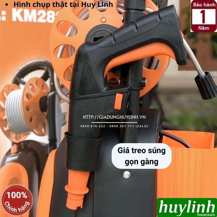 Máy xịt rửa xe Chỉnh Áp Kenmax KM-280 - 2800W - Motor cảm ứng từ - Có rulo cuộn dây