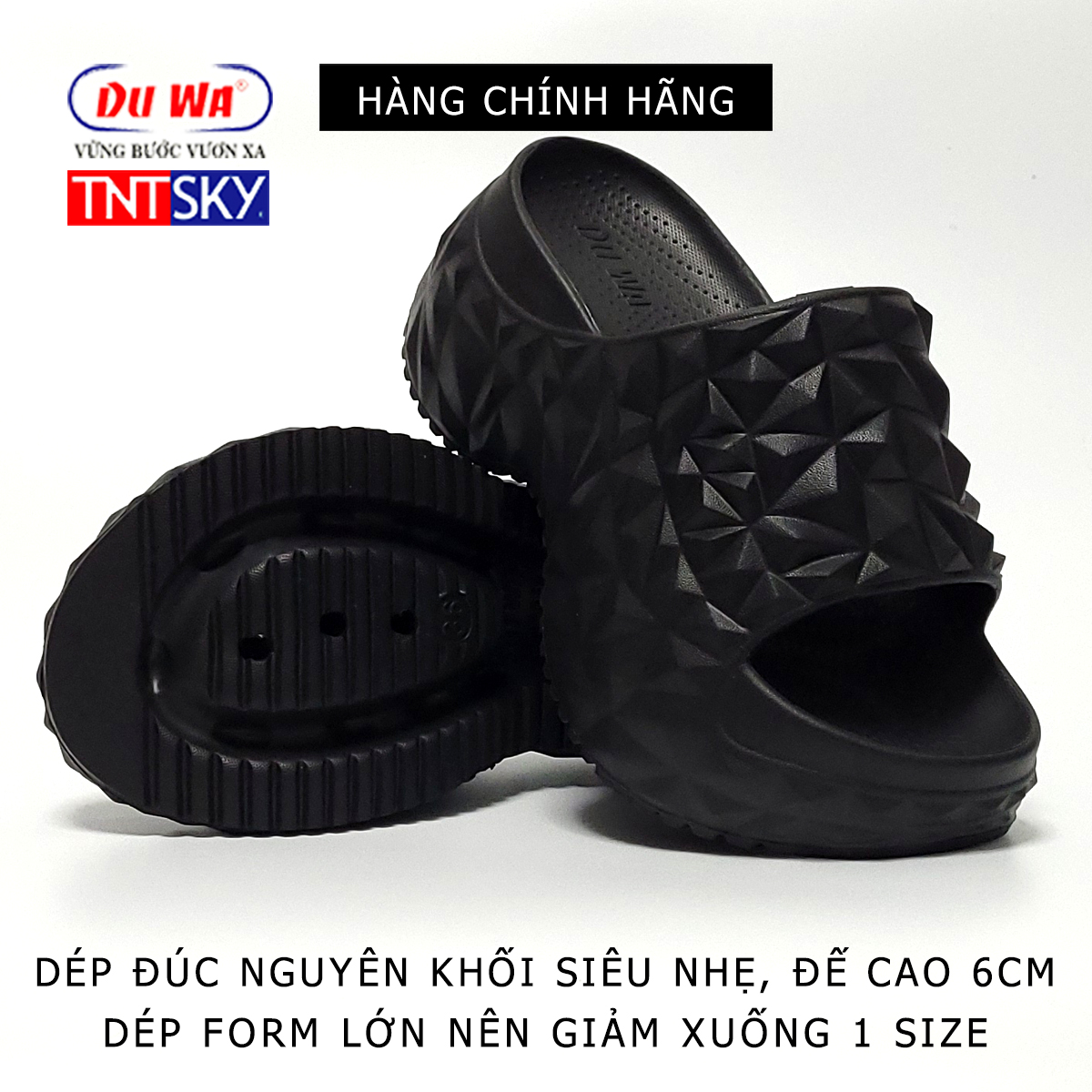 Dép Nữ Quai Ngang Đúc Liền Khối Siêu Nhẹ - Hàng Chính Hãng - TK534