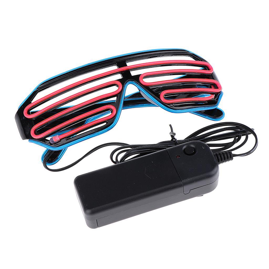 Halloween LED Light Up Shutter Eye Mask Masquerade Party Cosplay Mask
