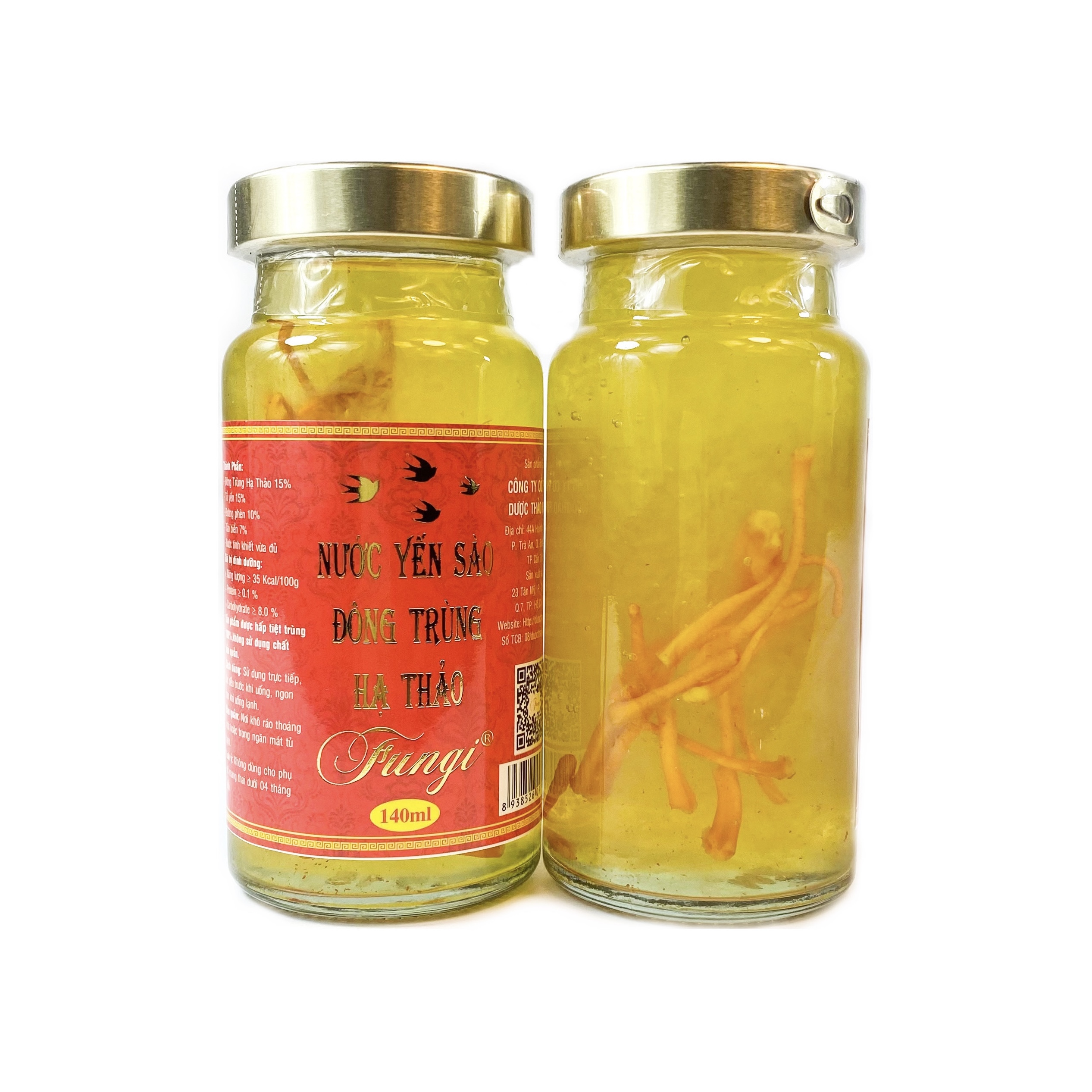 Nước Yến Sào Đông Trùng Hạ Thảo Không Đường 140ml