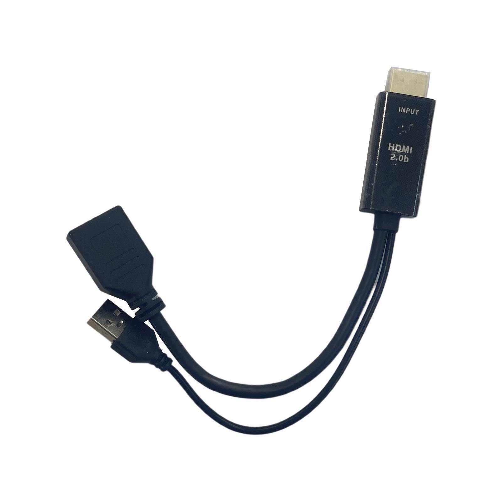 HDMI to DisplayPort Adapter Converter Cable Connector 1080P 4K with USB