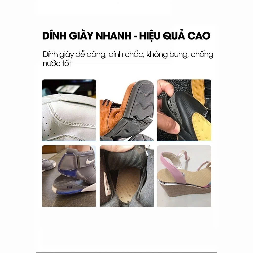 Keo Dán Giày Chuyên Dụng, Mau Khô, Chống Nước, Đàn Hồi, Keo Đa Năng Siêu Dính