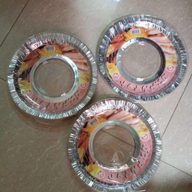 Vỉ 10 miếng giấy bạc lót bếp ga