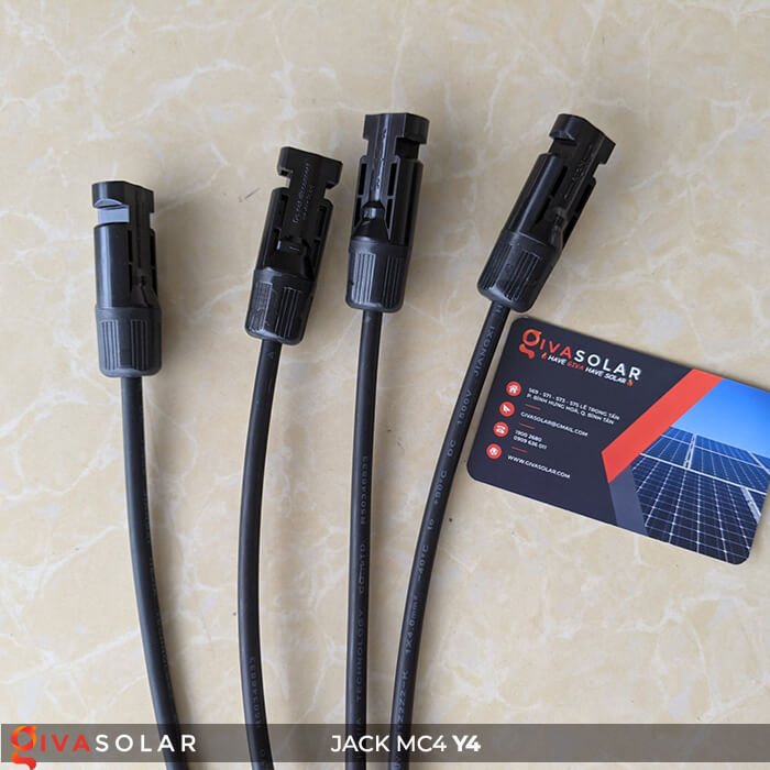 Cặp Jack kết nối chữ Y phân 4 nhánh MC4 GV-Y4