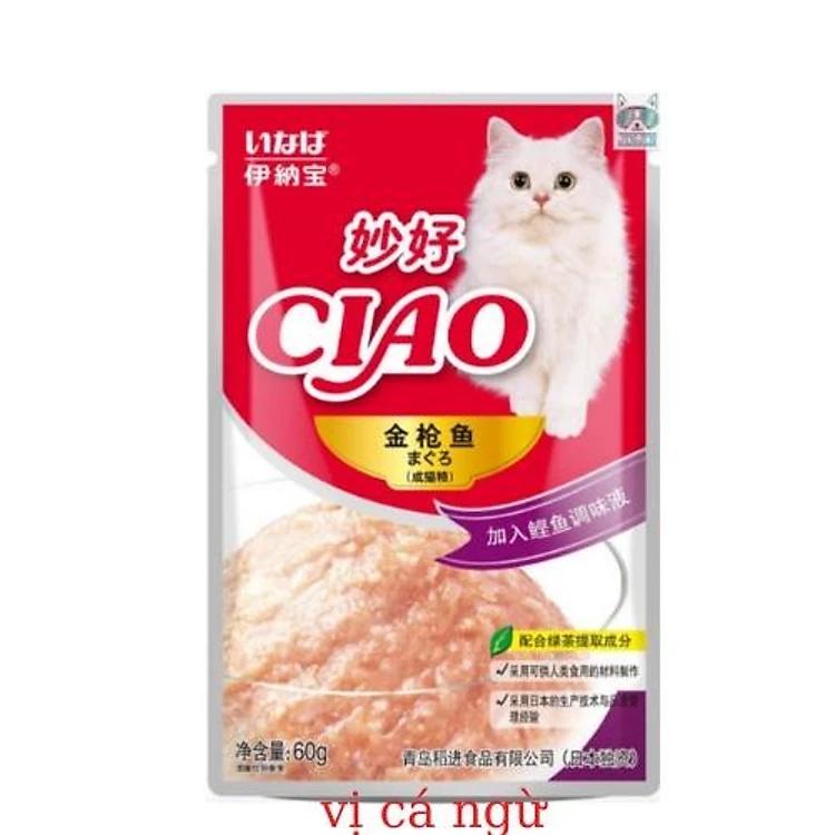 Pate Mèo Ciao (Set 5 Gói Mix Vị) Giúp Ổn Định Tiêu Hóa, Giảm Mùi Hôi Miệng, Chất Thải - Haimin Petshop