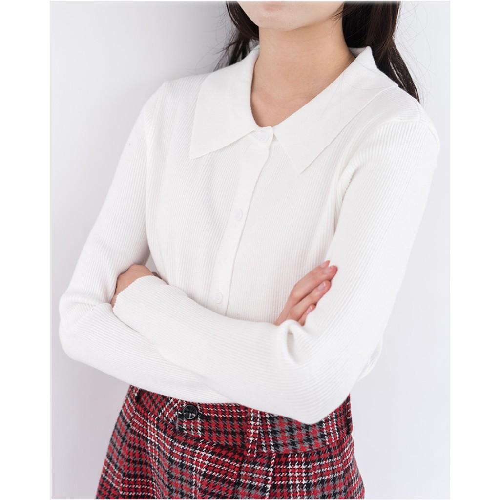 Áo Cardigan Nữ SSSTUTTER Knit Polo Sweater