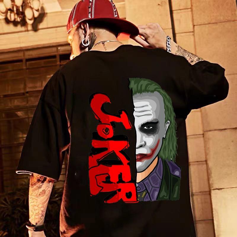 Áo Thun unisex nam nữ form rộng kẻ phản diện joker mẫu HOT bán chạy giá siêu rẻ