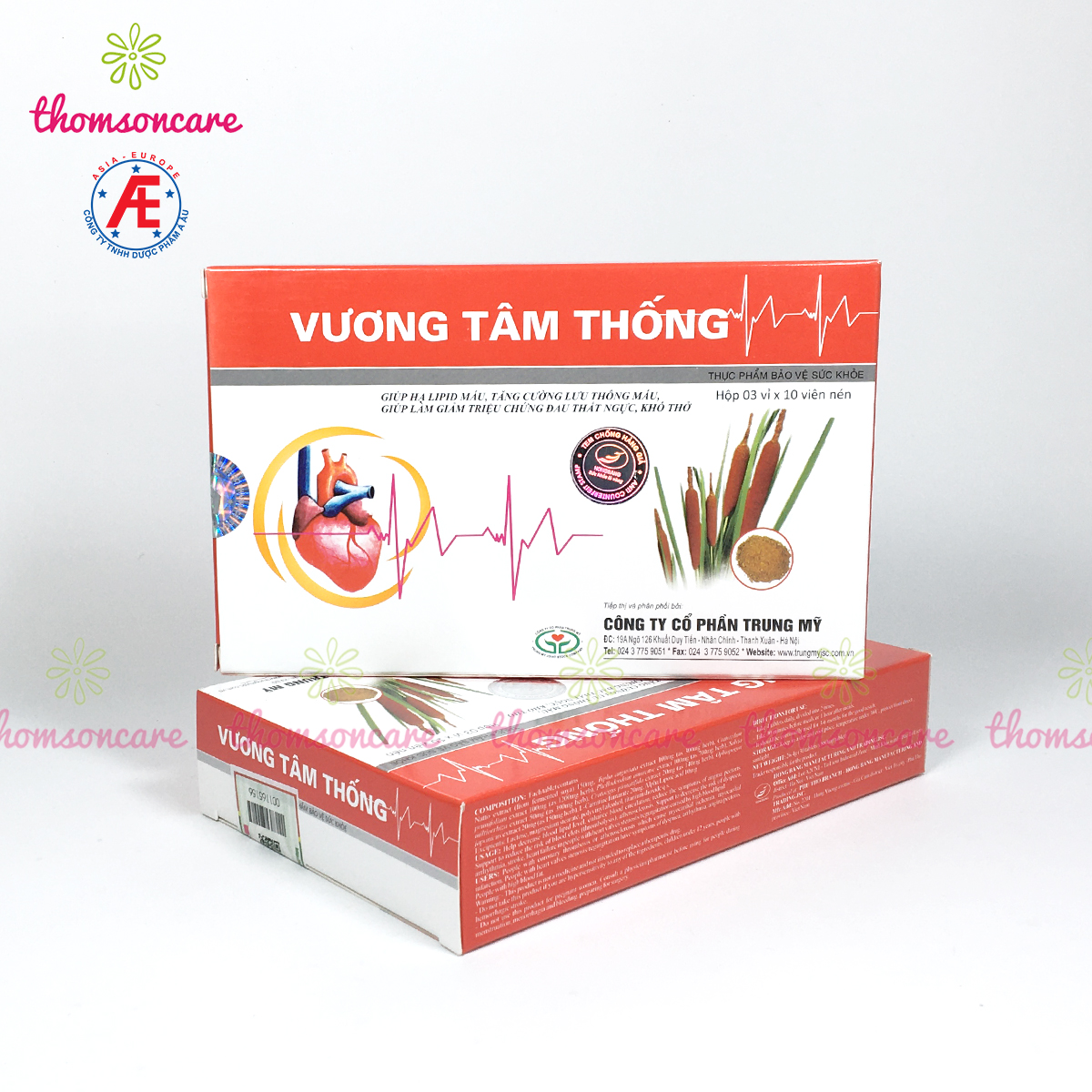 Vương Tâm Thống - Có tem tích điểm chính hãng - Ngăn ngừa nhồi máu cơ tim, giảm đau thắt ngực