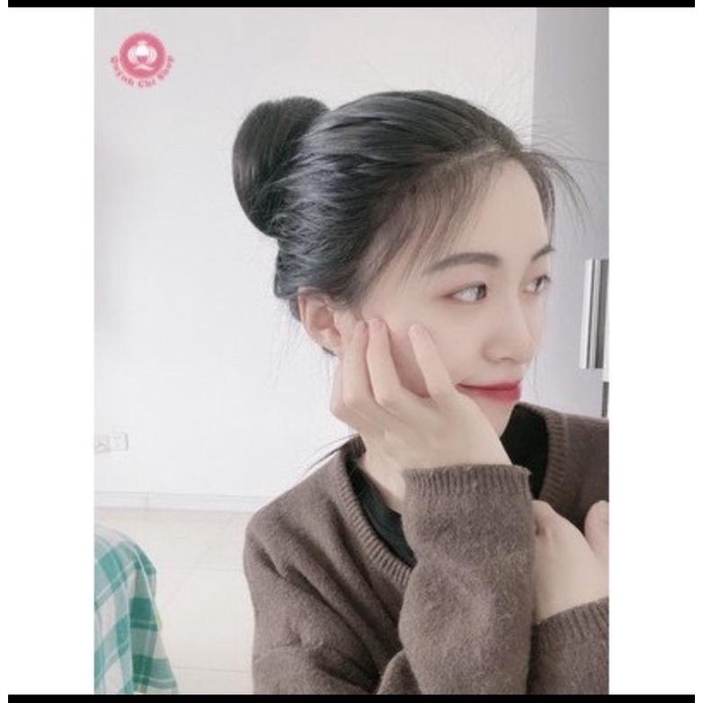 BÚI TÓC GIẢ KẸP NGOẠM XOĂN 1/3 ĐẦU TIỂU THƯ BÚI TÓC GIẢ NỮ ĐẸP CỦ TỎI VÔ CÙNG TỰ NHIÊN