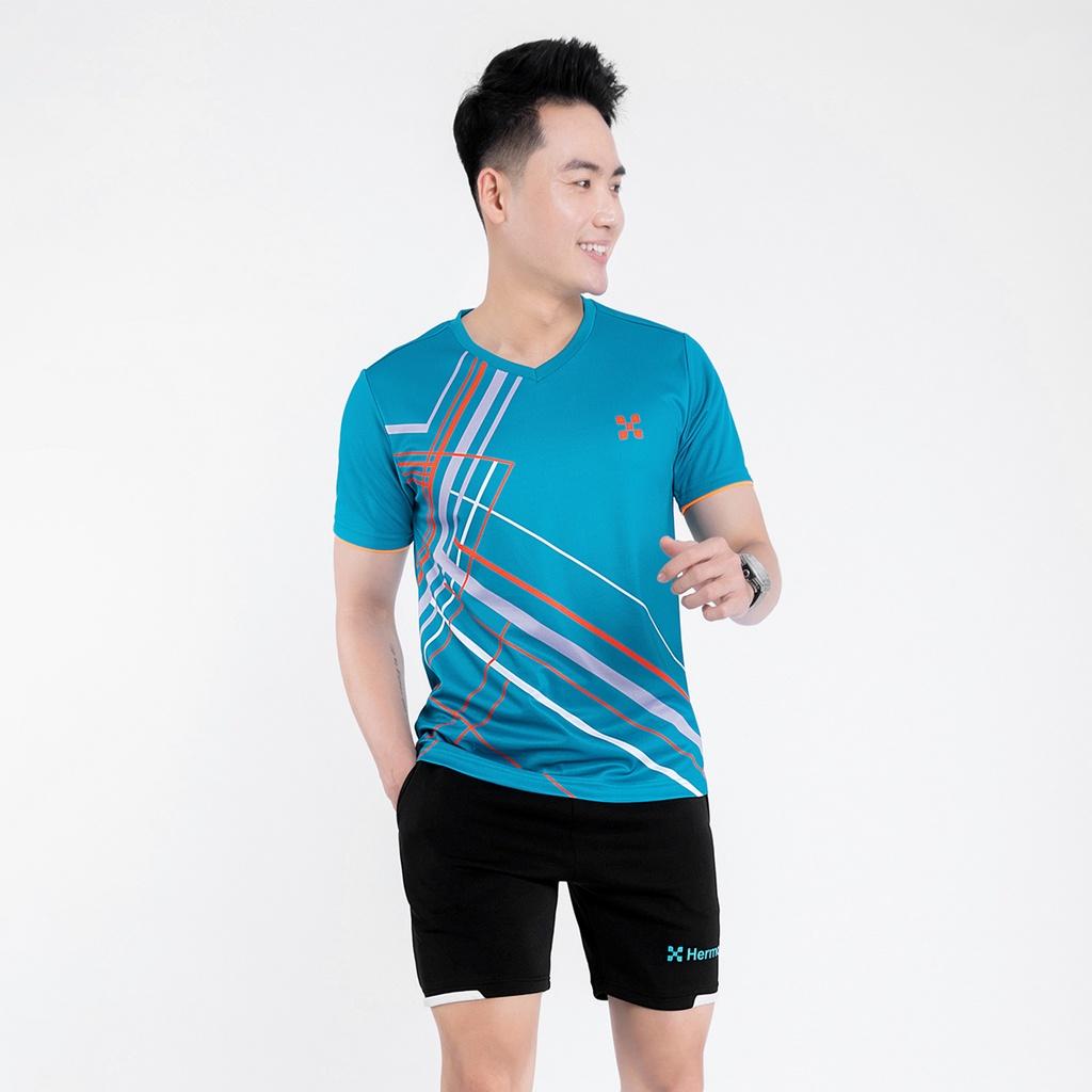 Áo Thể Thao Nam HERMOD Tennis, Cầu Lông, Bóng Chuyền, Vải Co Dãn, Thoáng Mát, Thấm Hút B03XN