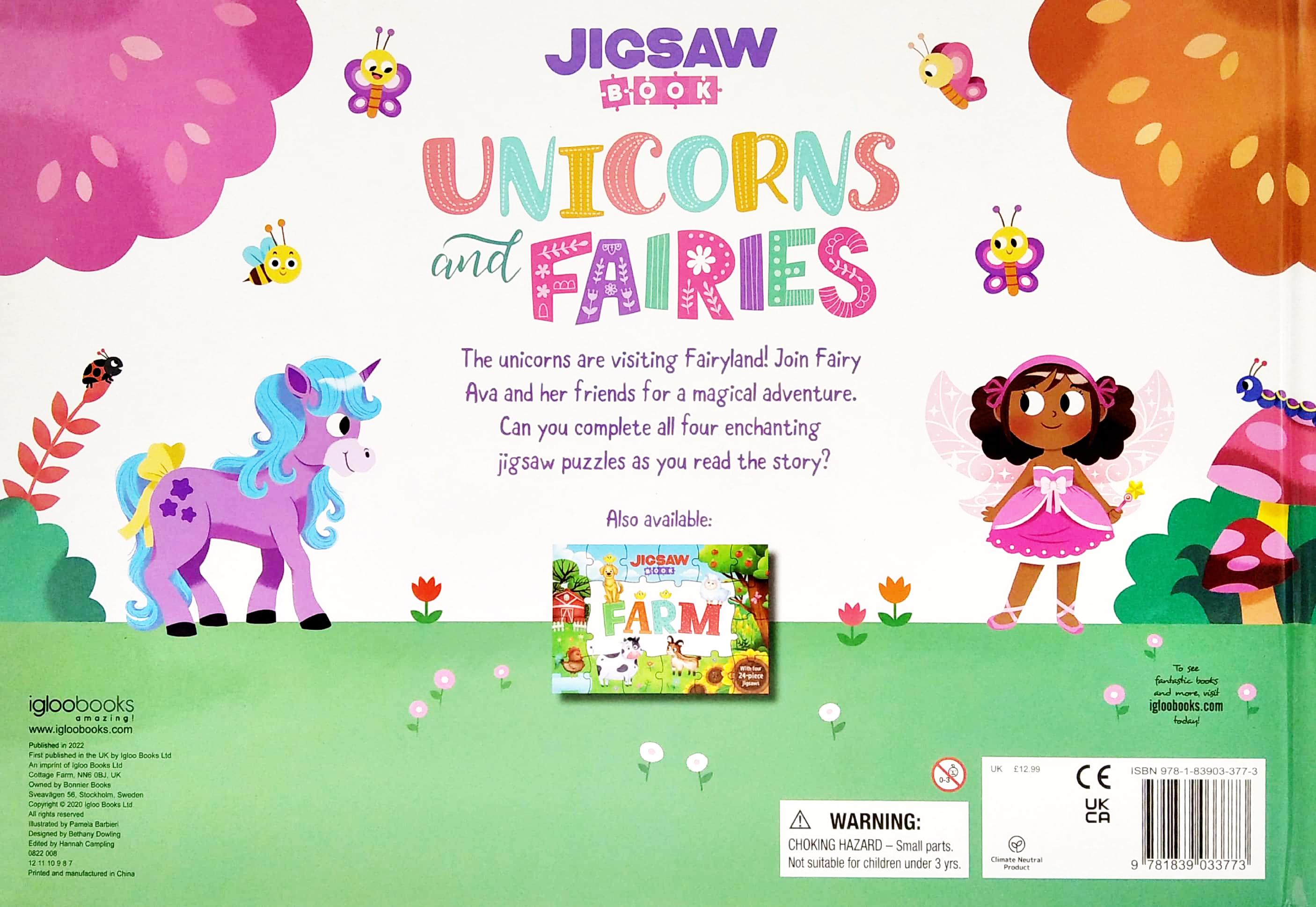 Jigsaw Book: Unicorns And Fairies