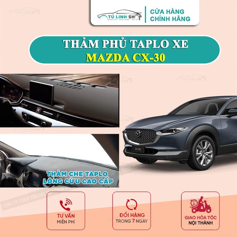 Thảm taplo Mazda CX30 bằng lông Cừu 3 lớp hoặc Da Cacbon