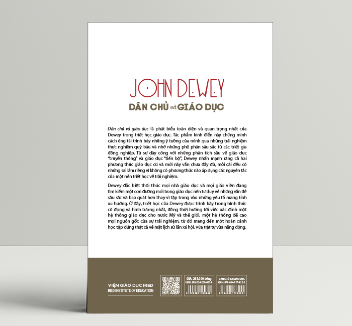 Dân Chủ Và Giáo Dục (Democracy and Education) - John Dewey - IRED Books