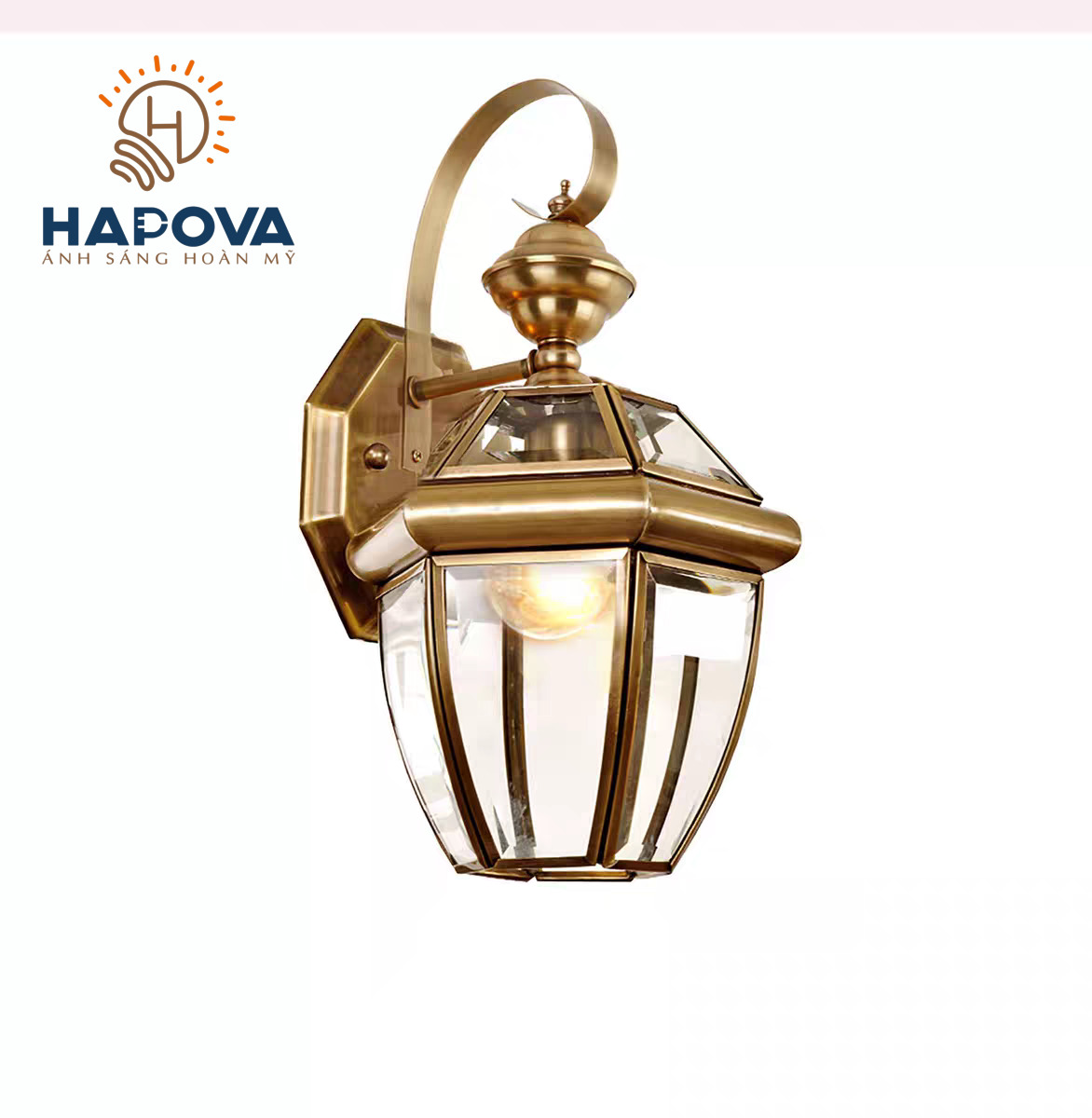Đèn treo tường, đèn gắn tường cao cấp bằng Đồng HAPOVA LEONA 1002