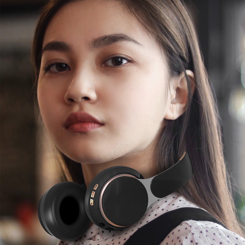 Tai nghe chụp tai Bluetooth FLOVEME B07 hỗ trợ đàm thoại độ trễ cực thấp khi chơi game, Bass mạnh mẽ - Hàng Chính Hãng