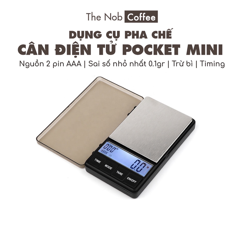 Cân điện tử Mini Pocket dùng cho máy pha cà phê Espresso campoutvn A482
