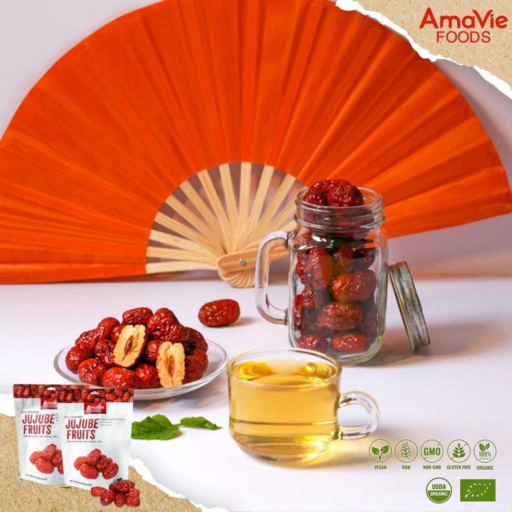 Táo đỏ hữu cơ cao cấp AmaVie Foods 450g - Táo đỏ Ninh Hạ