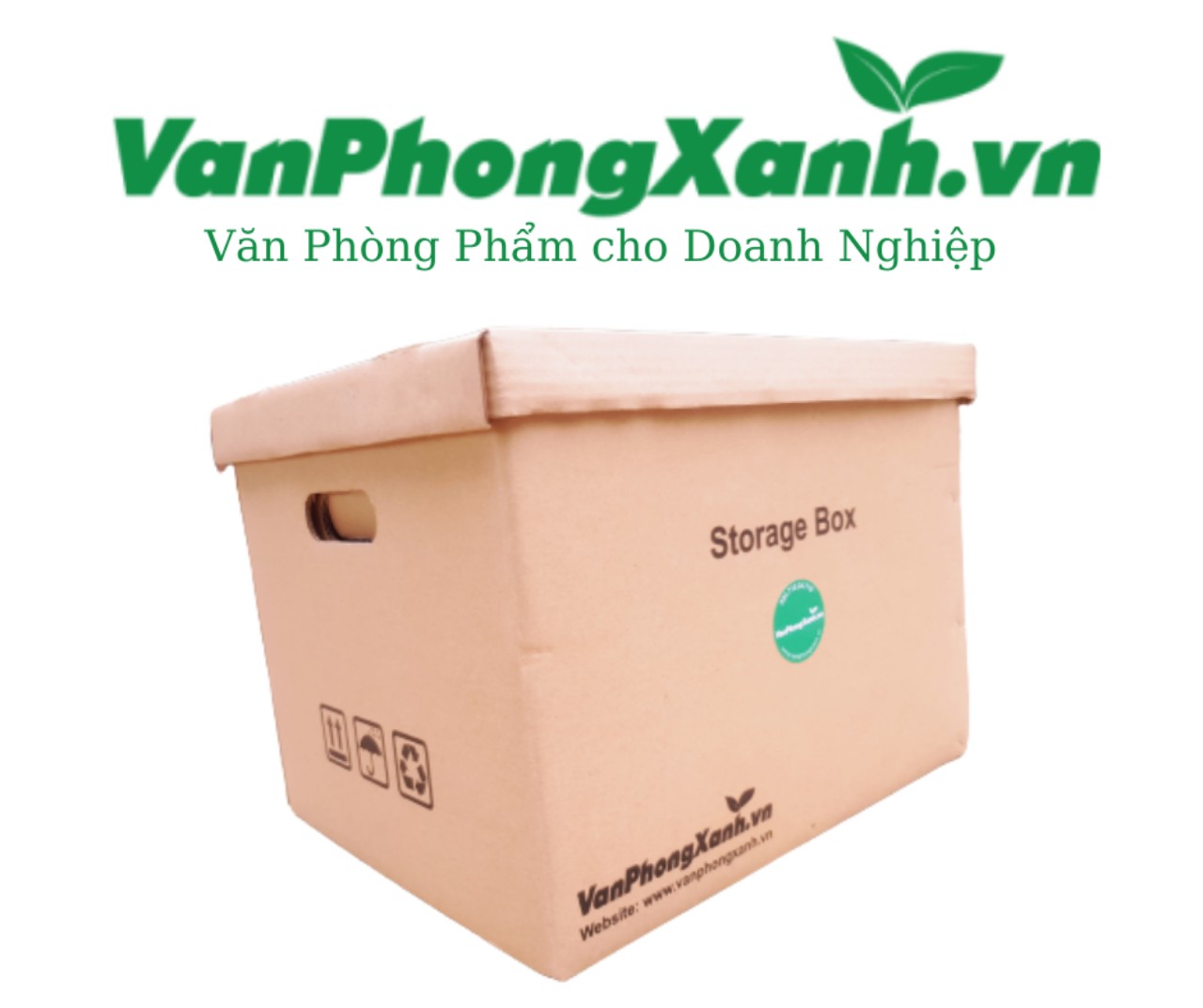 Thùng Carton Nắp Rời Đựng Tài Liệu Chuyên Dụng, 5 Lớp Chắc Chắn Gon Gàng 38x33x28,5 (cm)