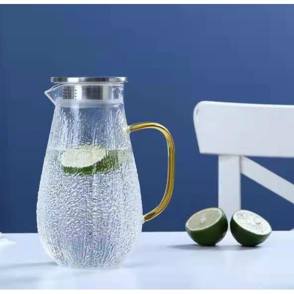 Bộ bình cốc thủy tinh hàng đẹp, chịu nhiệt bộ bình cốc thủy tinh chịu nhiệt cao cấp.