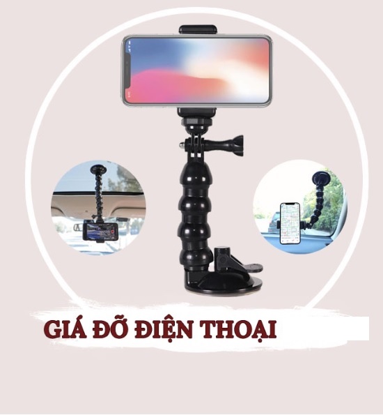 Giá Đỡ Điện Thoại Trên Ô Tô Xoay 360 độ