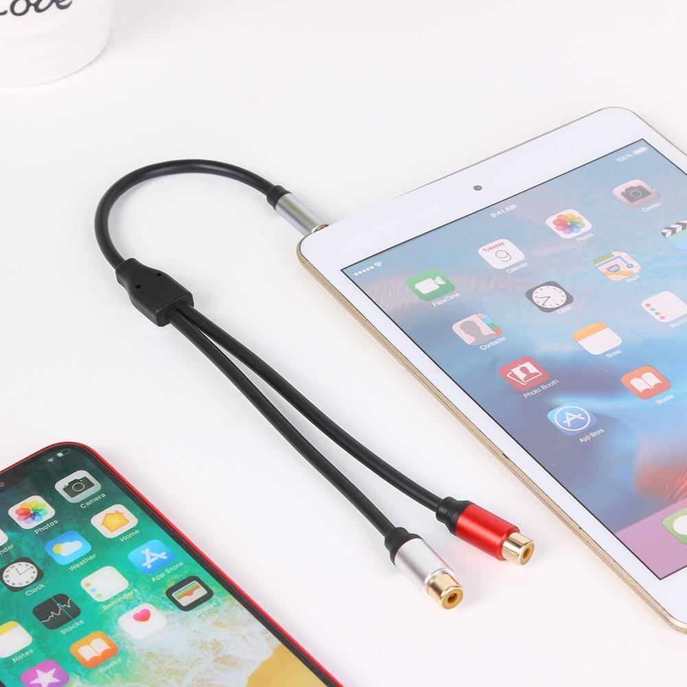 Cáp ChuyểN ĐổI Âm Thanh 3.5mm Sang 2RCA HìNh Chữ Y Cho MáY TíNh BảNg / PC