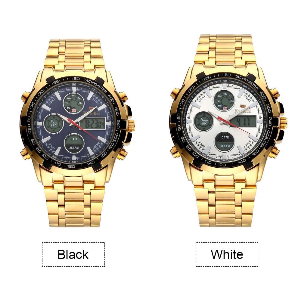 Đồng hồ đeo tay nam đa chức năng hiển thị kép chống thấm nước