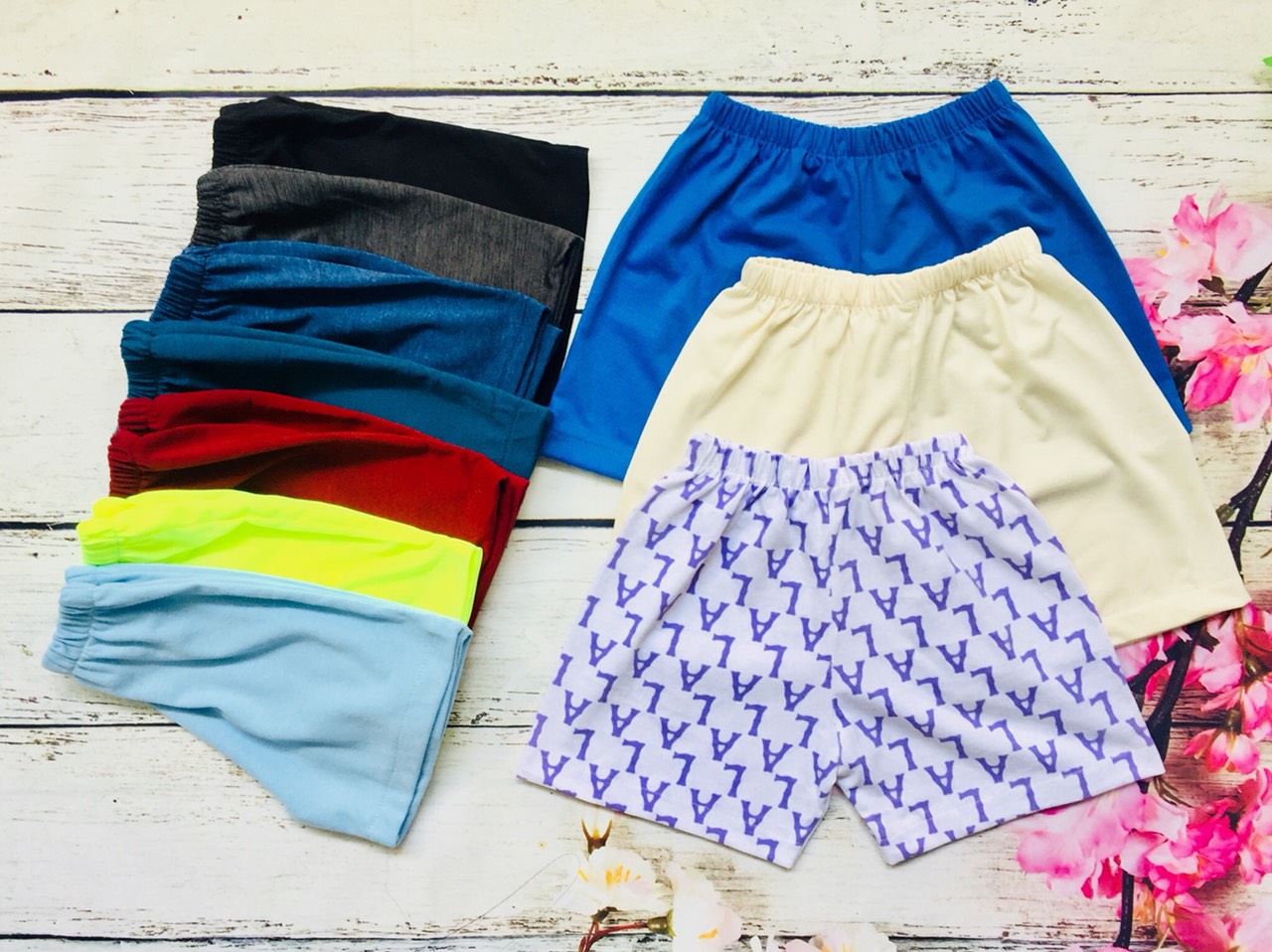 Combo 5 quần thun bé trai, quần mặc ở nhà, mặc ngủ, quần thun trẻ em cotton - 5 màu ngẫu nhiên