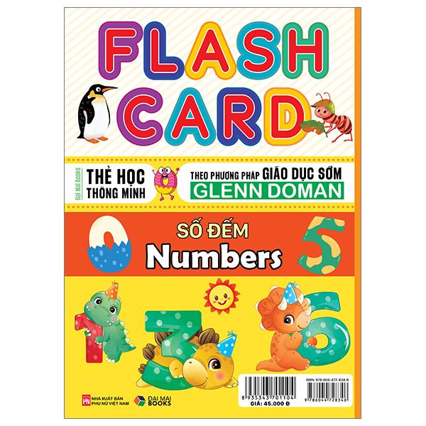 Sách - Flash Card - Thẻ Học Thông Minh Theo Phương Pháp Giáo Dục Sớm Glenn Doman - Số Đếm - Numbers