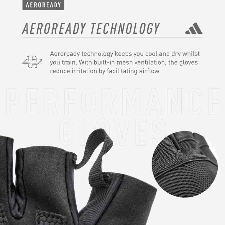 Găng Tay Thể Thao Chính Hãng ADIDAS ADGB-1315 Performance Gloves (1 Cặp) - Phụ Kiện Tập Fitness, Gym