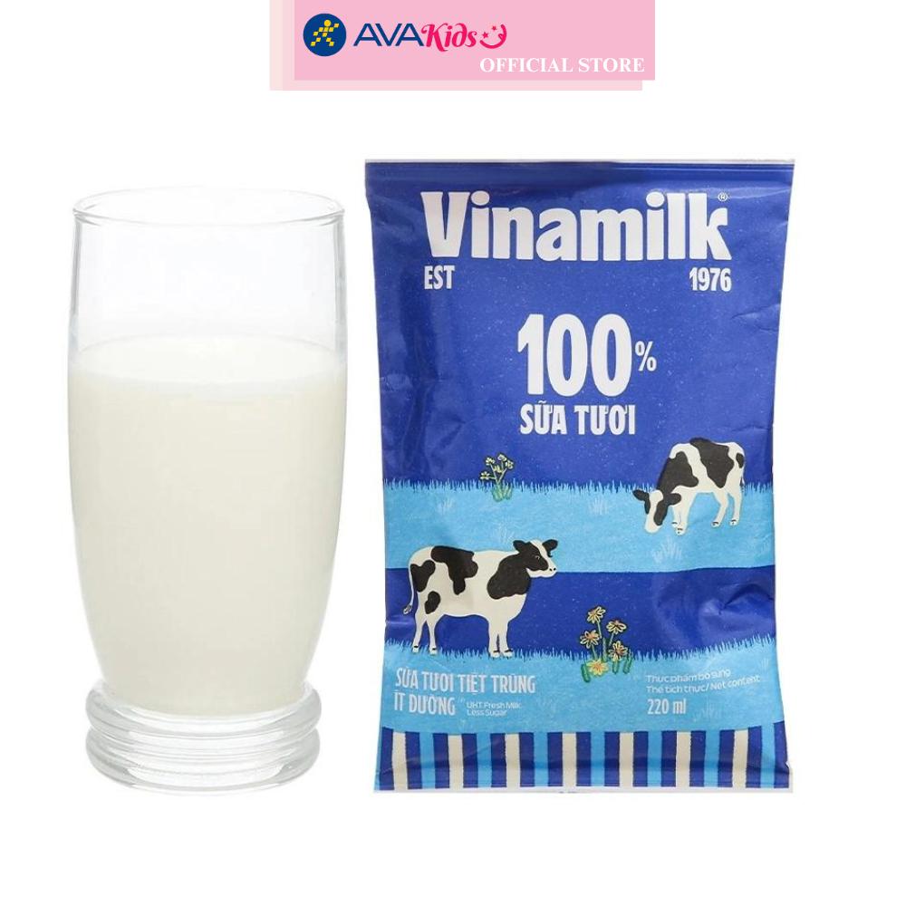 Sữa tươi tiệt trùng Vinamilk ít đường 220 ml (từ 1 tuổi)