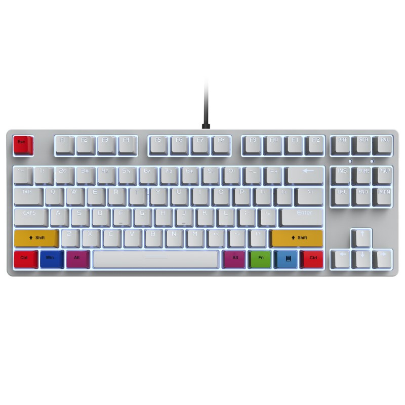 Bàn phím cơ HXSJ L600 Gaming White Chống ồn - Hàng nhập khẩu