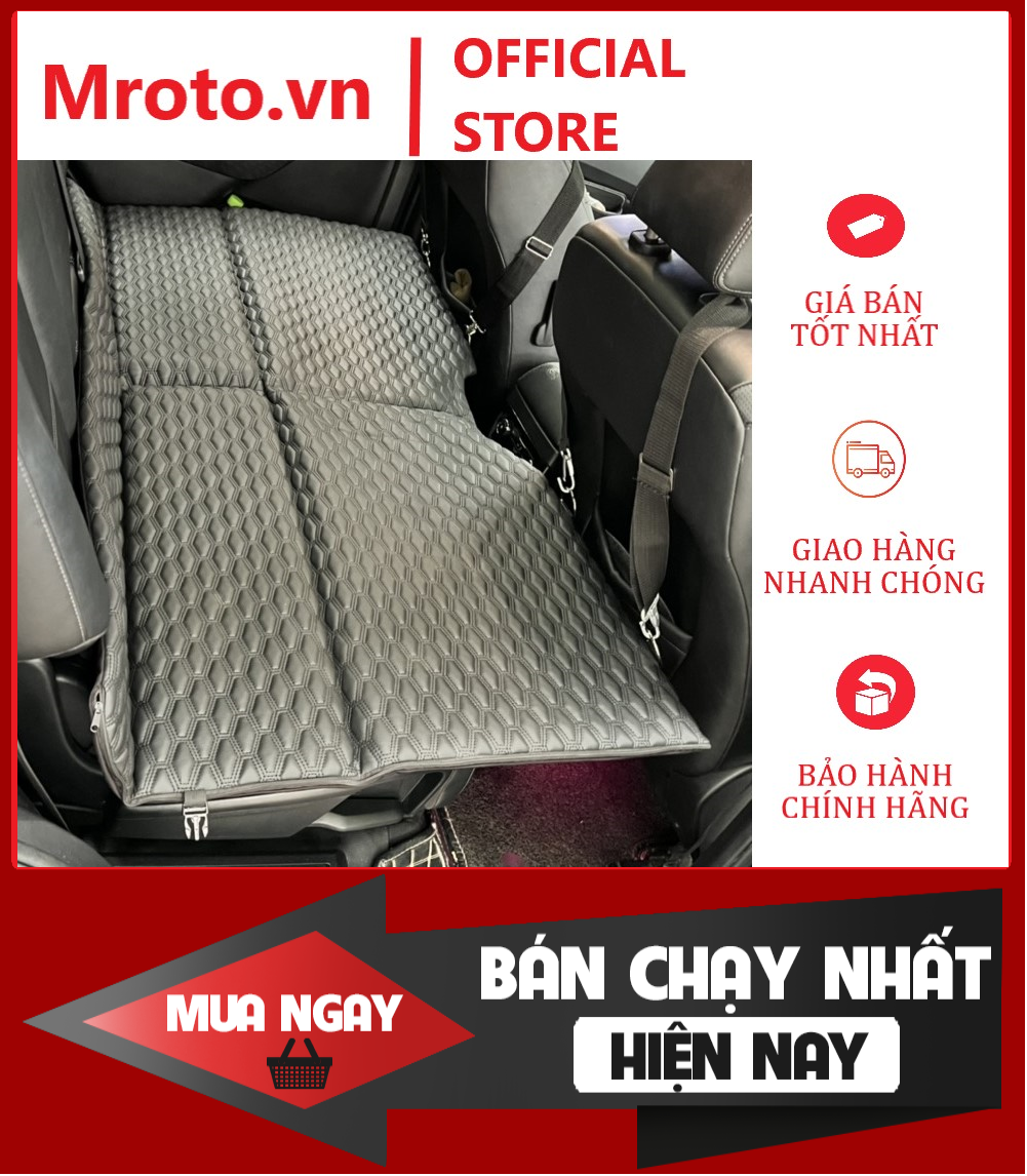 ĐỆM NGỦ GHẾ SAU Ô TÔ GẤP GỌN KHÔNG BƠM HƠI BẢO HÀNH 2 NĂM