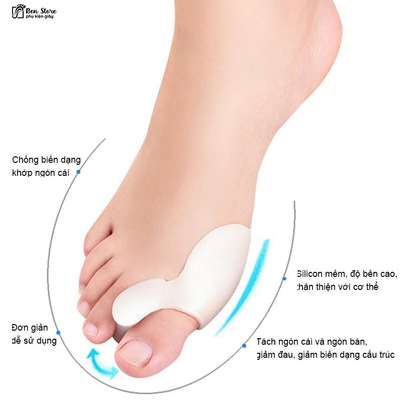 Cặp silicon ngón chân cái, nẹp silicon, bảo vệ chân . chống biến dạng khớp #sil28