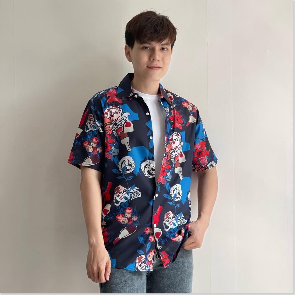 ÁO SƠ MI HOẠ TIẾT HOA MÀU CỰC ĐẸP , HOT 2021 THỜI TRANG NEMO36 STORE