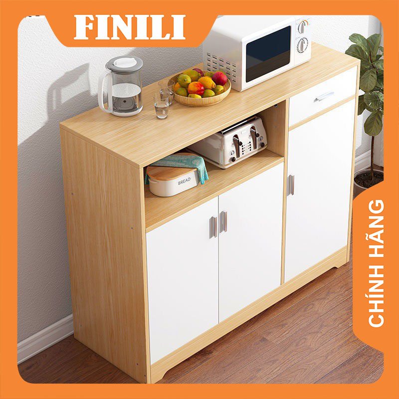 Tủ nhà bếp, tủ lò vi sóng nhà bếp, Tủ bếp đa năng gỗ chống ẩm MDF TF77