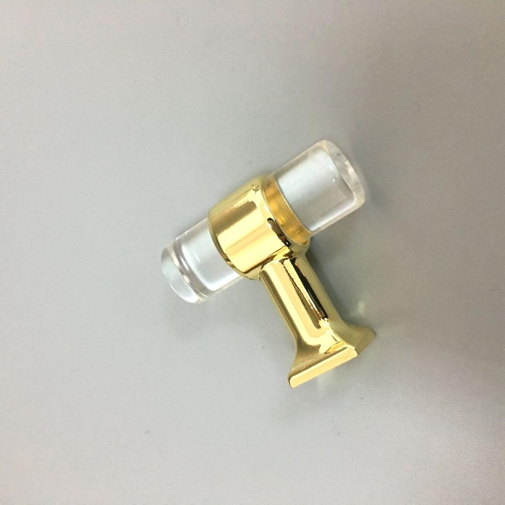 4Pcs Acrylic Door Pull Knob Drawer Cupboard Handle Home Decorative Gold
