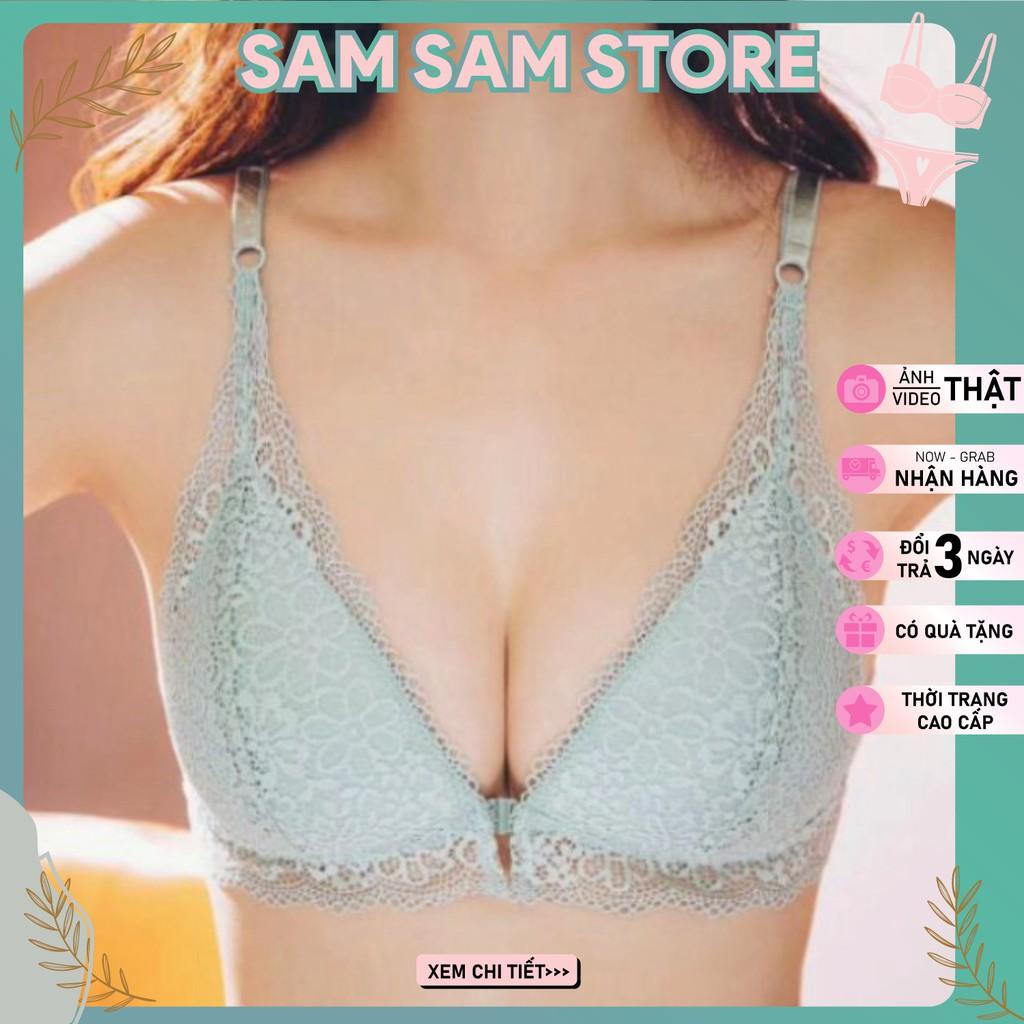 ️Có Quà Tặng️ Bộ Đồ Lót Ren Cài Trước Mút Vừa Nâng Ngực