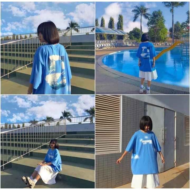 Áo Thun Local Brand Uncover FreeDoom Nam Nữ Tay Lỡ Oversize Unisex Full Mạc