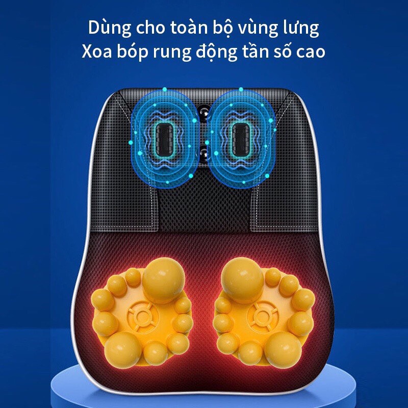 Gối Massage Cổ Vai Gáy, Máy Massage Hồng Ngoại 20 Bi Giảm Nhức Mỏi Toàn Thân Công Nghệ Nhật Bản Cao Cấp