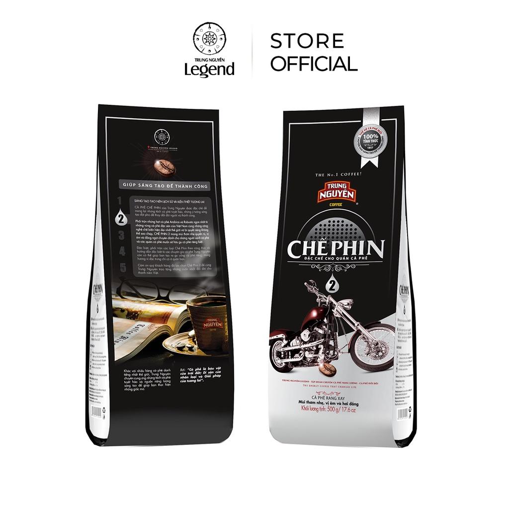 Combo 2 Bịch Cà phê Rang Xay Chế Phin 2 - Trung Nguyên Legend - 500gr - Robusta, Arabica