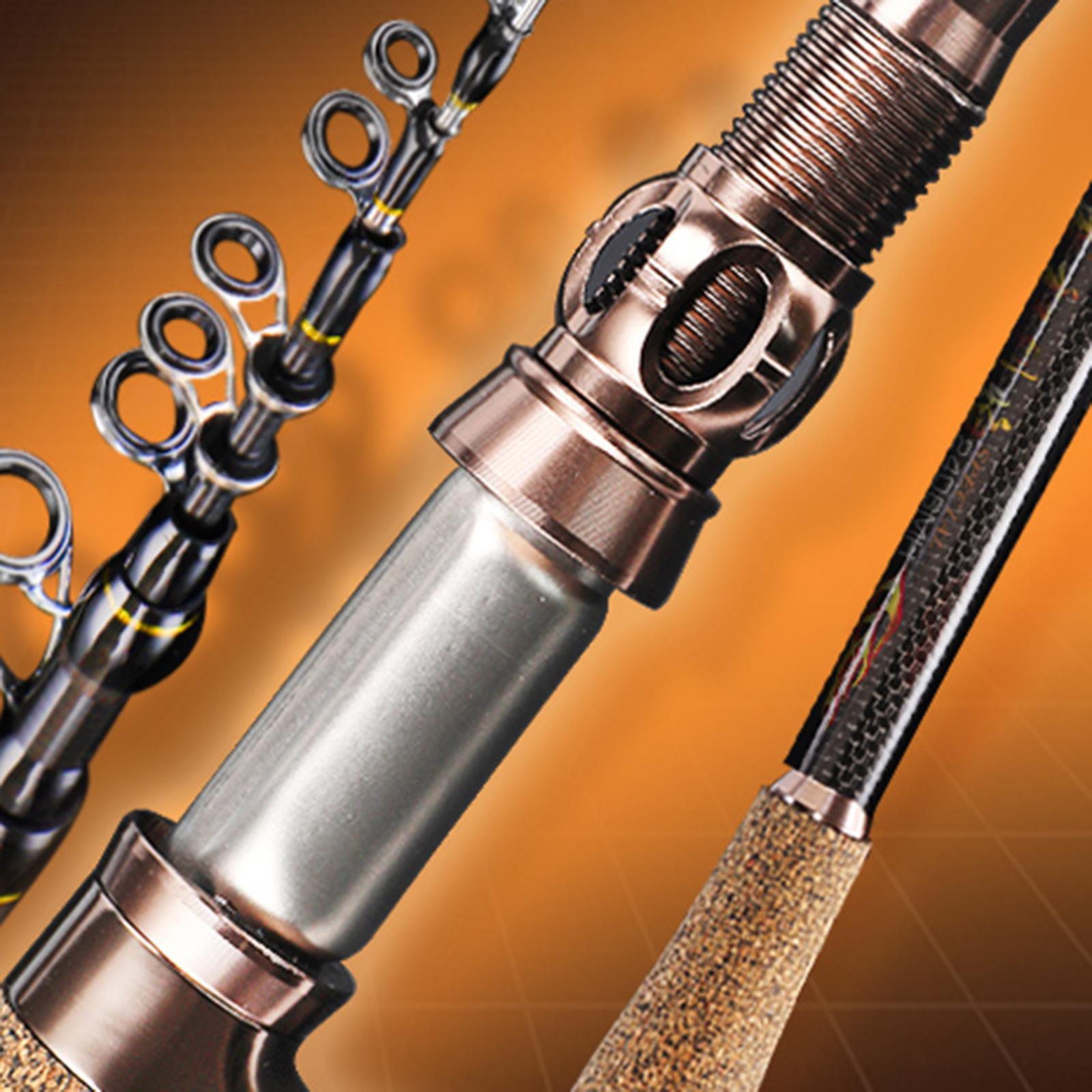 Fishing Rod, Carbon Fiber Casting Fishing Rod Lightweight Fly Fishing Rod for Bass Trout, Freshwater, Lure Fishing, Bass, Salmon