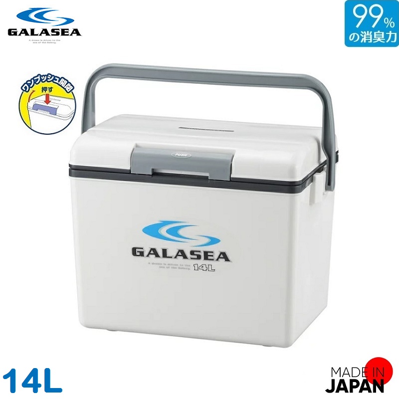 Thùng Đá Giữ Nhiệt Đa Năng Sanka Galasea, Có Lớp Cách Nhiệt Bằng Xốp Cao Cấp Nhẹ, Êm, Giữ Nhiệt Tối Ưu Hạn Chế Được Sự Va Đập Mạnh - Nội Địa Nhật Bản - 14 Lít