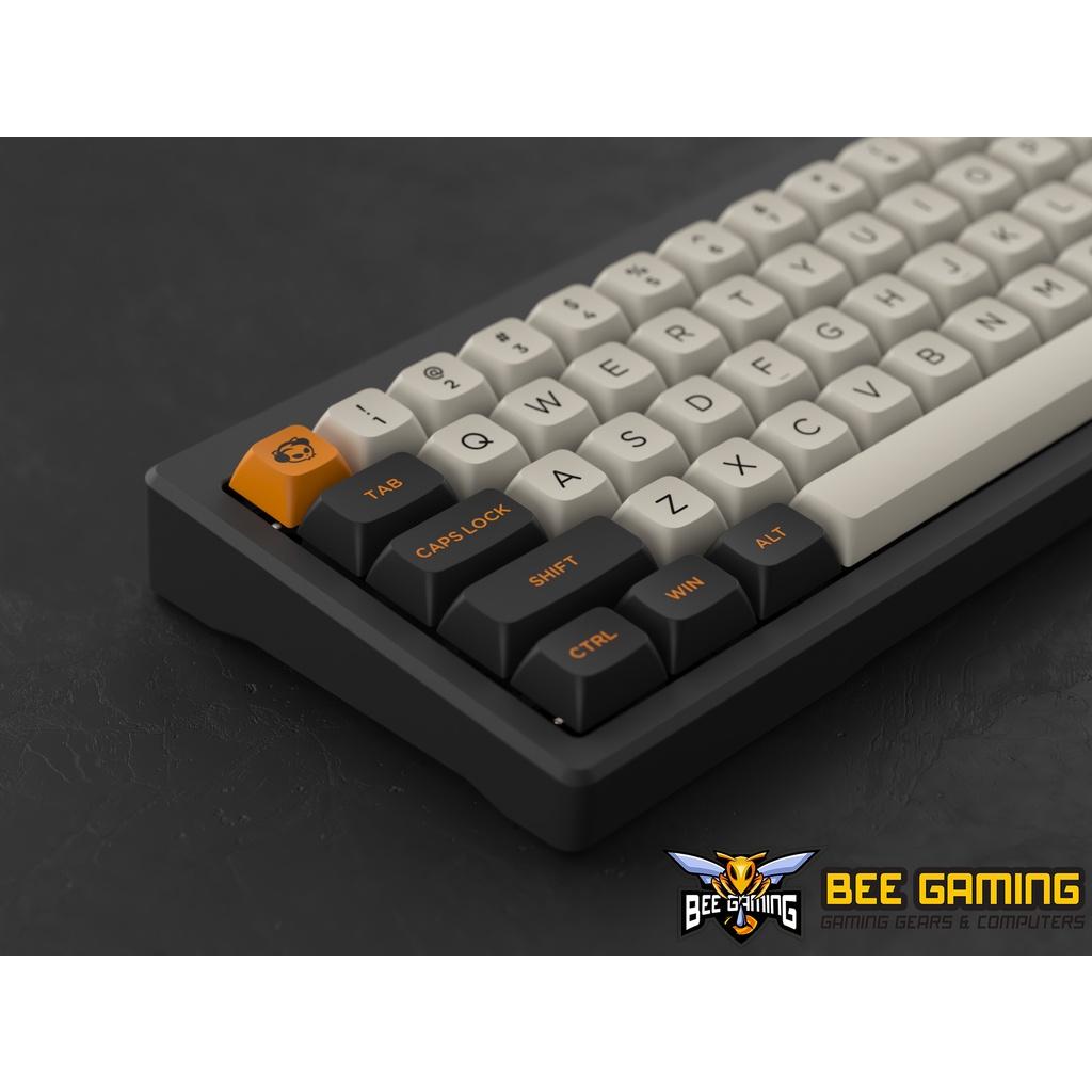 Bộ keycap chính hãng AKKO - Carbon Retro (PBT Double Shot / ASA-Low Profile / 155 nút))