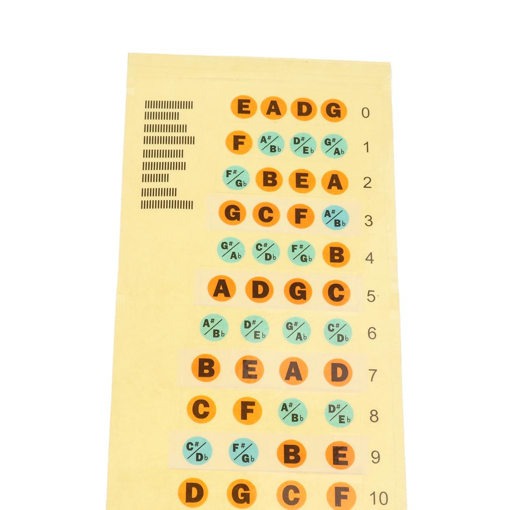 Sunnimix Guitar Bass Fretboard Note Nhãn Ngòi Thường Dán 4 Bass Phần
