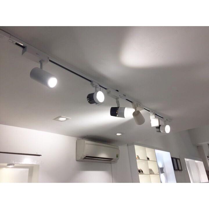 Thanh ray đèn rọi 1m, 1m5 colorlux cao cấp, màu trắng và màu đèn, lắp được 3 đèn và 5 đèn trên một ray