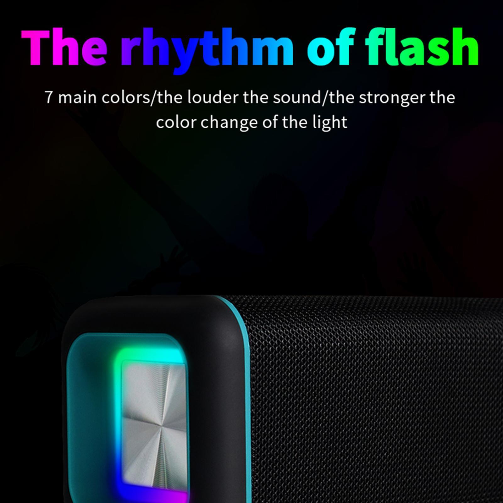 Portable Bluetooth Speakers Stereo USB Outdoors Travel Home