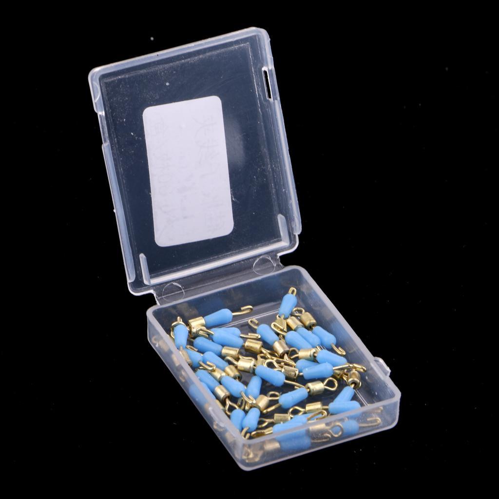 30pcs Quick Change Fishing Swivels Clips Pins  Line Connector 16mm
