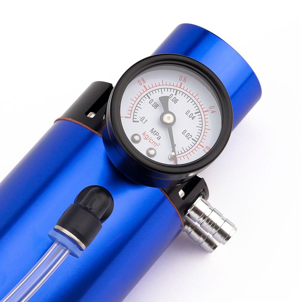 Universal Oil  Can Tank Overflow with Breather Vacuum Gauge